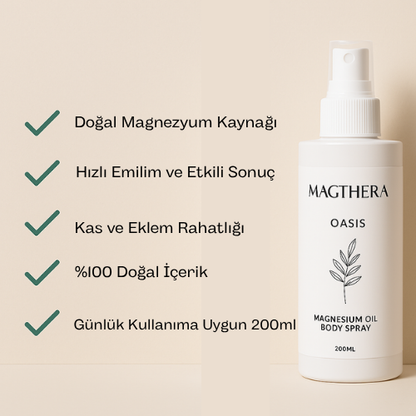 Magthera™  Doğal İçerikli Magnezyum Losyonu 200ml